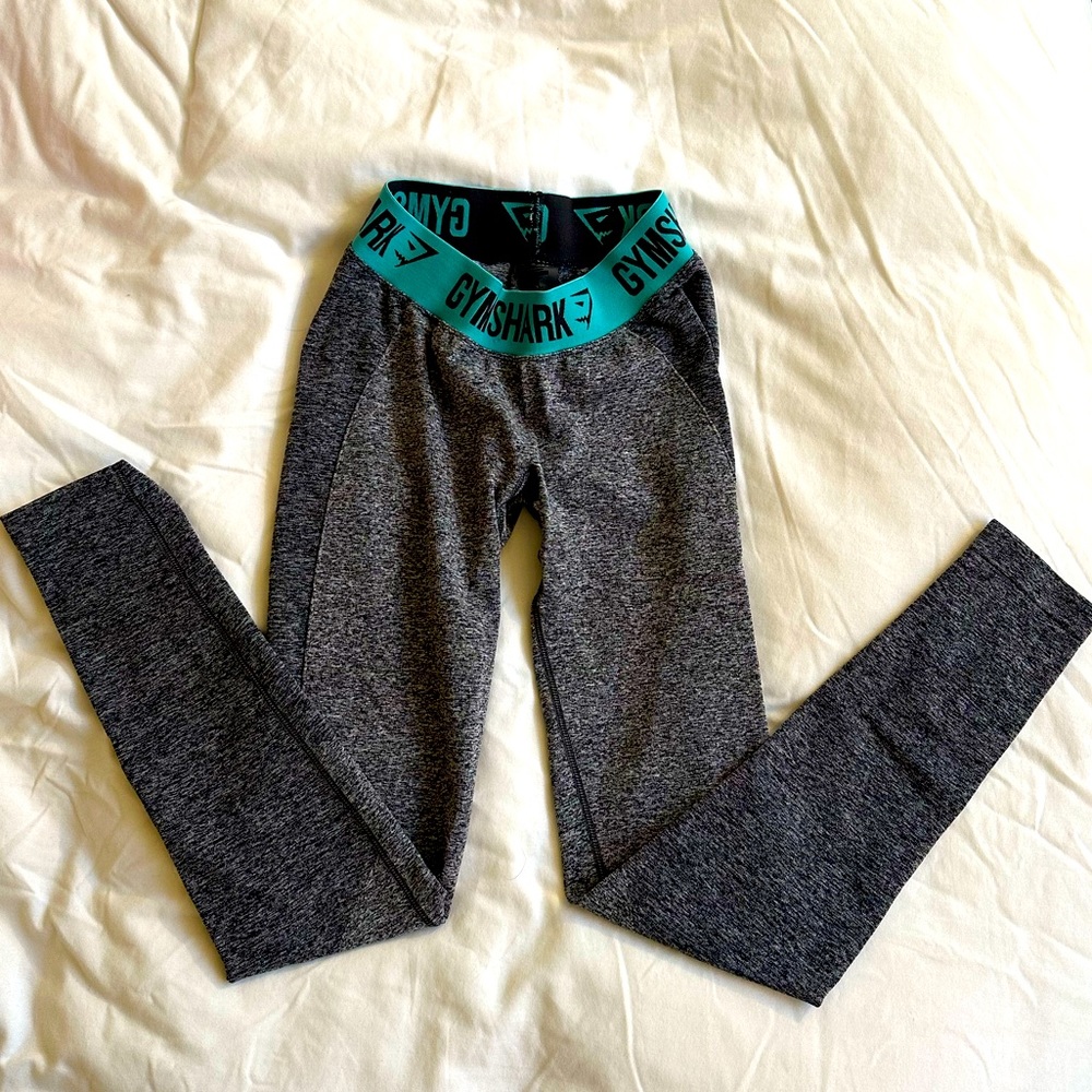 Teal/Gray Gymshark Flex Leggings